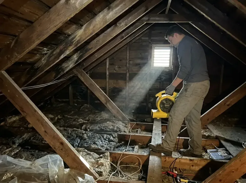 attic-water-damage-drying-proc-007 — frequently asked questions, Emergency Water Extraction & 24/7 Flood Response in Sheldon…